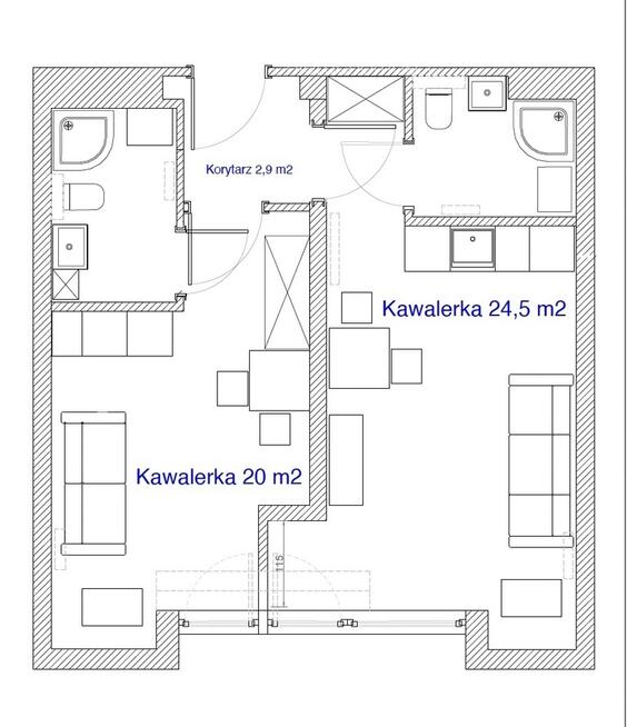 Inwestycyjny 2-pak, dwie kawalerki, Podolany