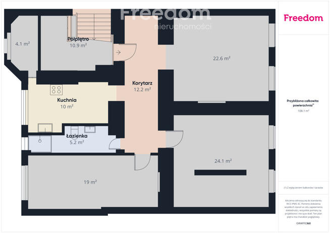 3-pokoje w zabytkowej kamienicy | Staszica | 97m2