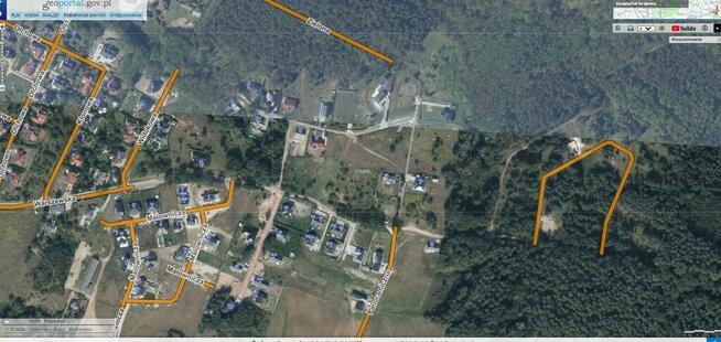 Działka budowlana 2001m2,Pilchowo,plan,media,las.