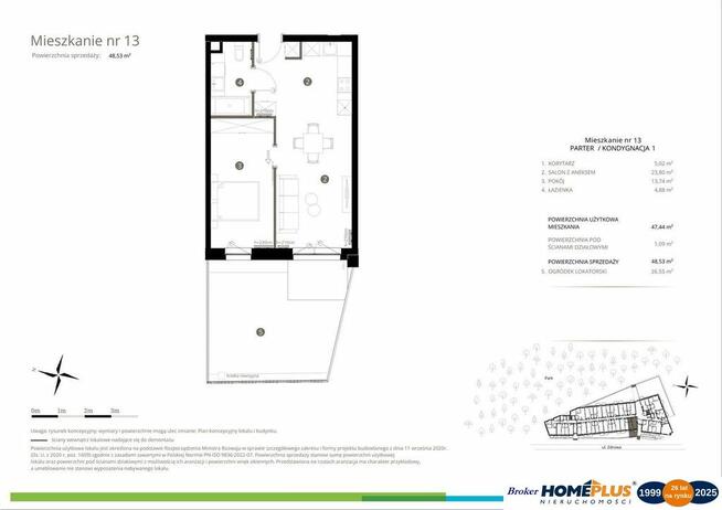 0%, Apartamenty w Miasteczku Wilanów, własny park