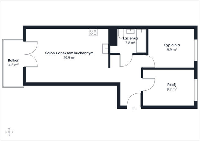 3-pokojowe mieszkanie na osiedlu Karoliny
