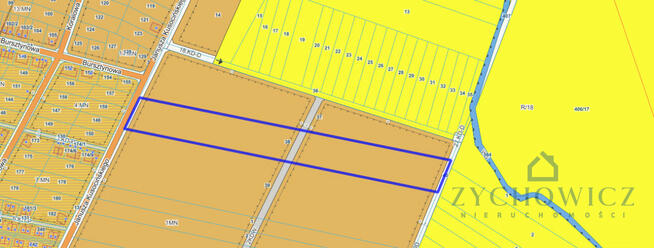 Działka budowlana Wrocław gm. Wrocław-Psie Pole Zakrzów,
