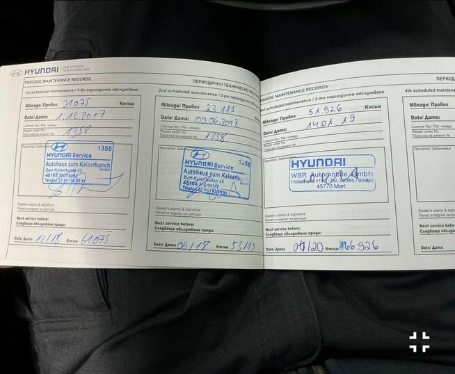 Hyundai ix20 Bezwypadkowy serwis Rok Gwarancji euro6