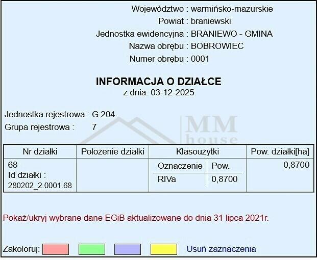 Duże działki rolne z potencjałem bud. po ok. 8000m