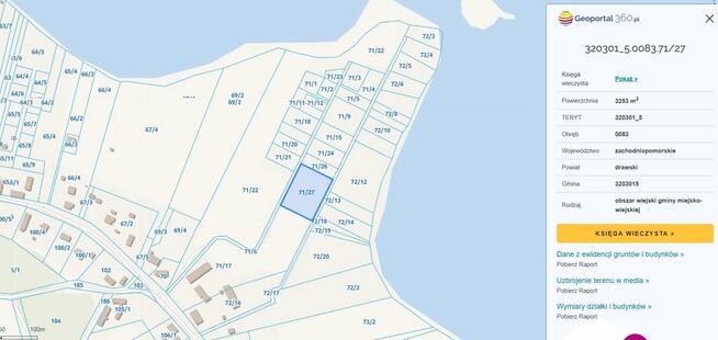 Działka Ostroróg gm. Czaplinek