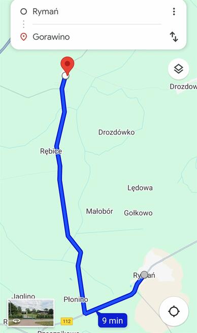 Działka rekreacyjna Gorawino gm. Rymań