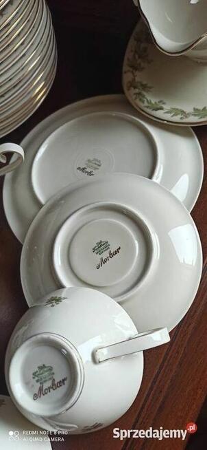 Filiżanka z talerzykiem z Serwisu Morbar.