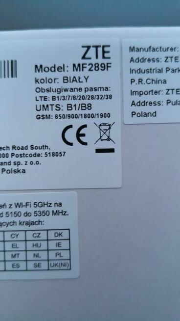 Router LTE ZTE MF289F + ZTE Manager V3.0