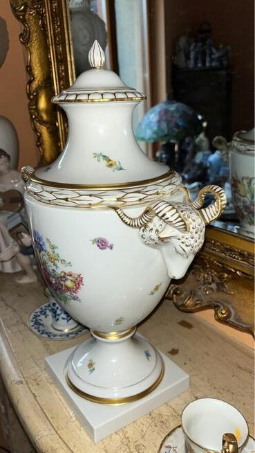 Amfora Furstenberg. Germany. Ręcznie zdobiona. Syg. 1966