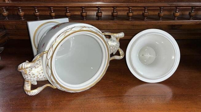 Amfora Furstenberg. Germany. Ręcznie zdobiona. Syg. 1966