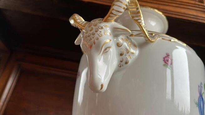 Amfora Furstenberg. Germany. Ręcznie zdobiona. Syg. 1966