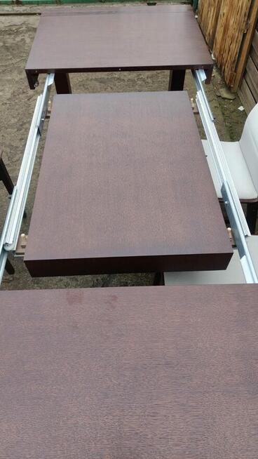 Komplet Paged stół rozkładany Cuba + 4 krzesła Linea Macao