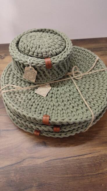 Podkładki na stół - Hand Made, Szydłosfera - kpl