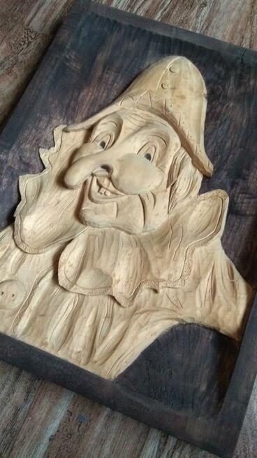 Płaskorzeźba - Klaun