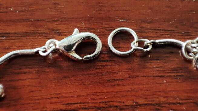 Bransoletka damska na nogę - cyrkonie