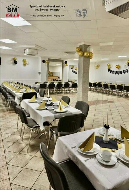 Wynajem sal na imprezy okolocznościowe, eventy, szkolenia.