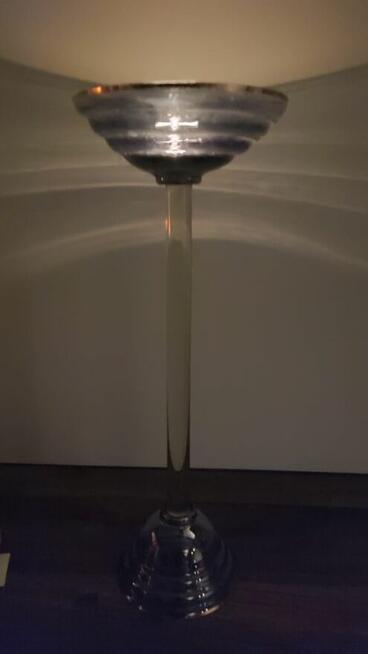 Świecznik szklany dwustronny Art-Vintage