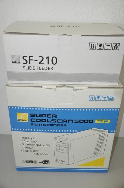 Nikon Coolscan 5000 ED w komplecie. NIKON + SF-210 + FH-3