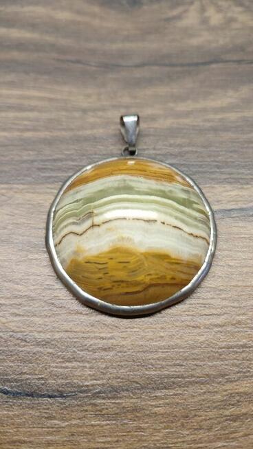 Wisior z Onyxem brązowym , śr. 47mm