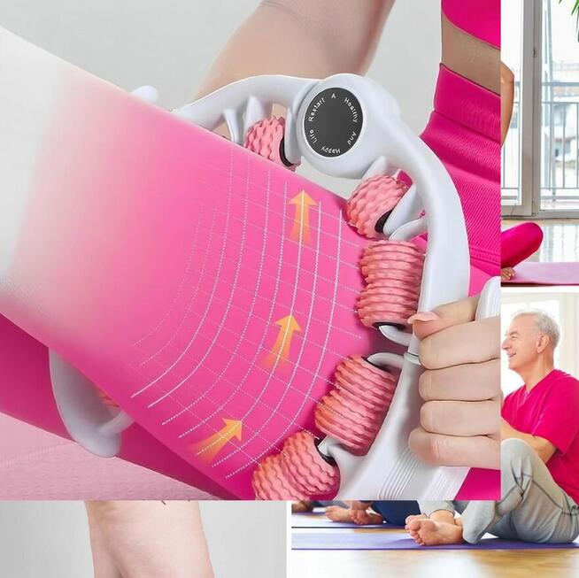 ROLLER RĘCZNY DO MASAŻU CIAŁA NA CELLULIT 180° REGULACJA UD