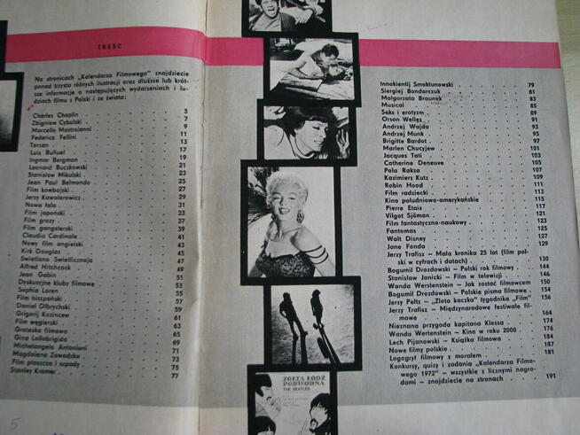 Kalendarz filmowy 1972 – kino, film