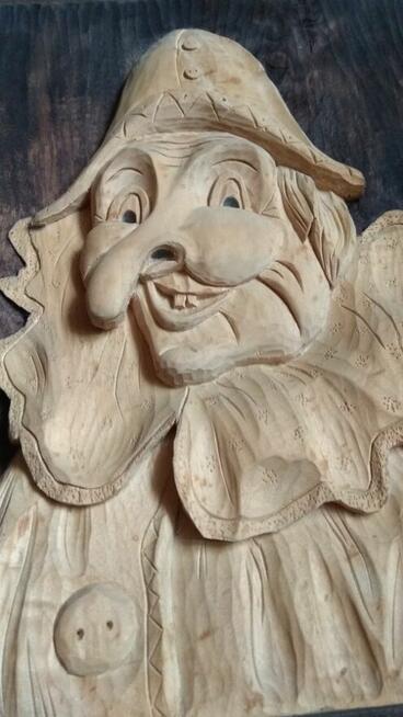 Płaskorzeźba - Klaun