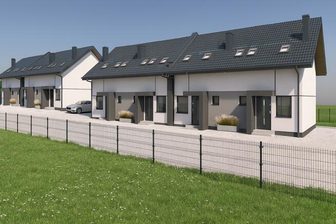 Szeregowiec dwupoziomowy 60 m² + ogródek + strych