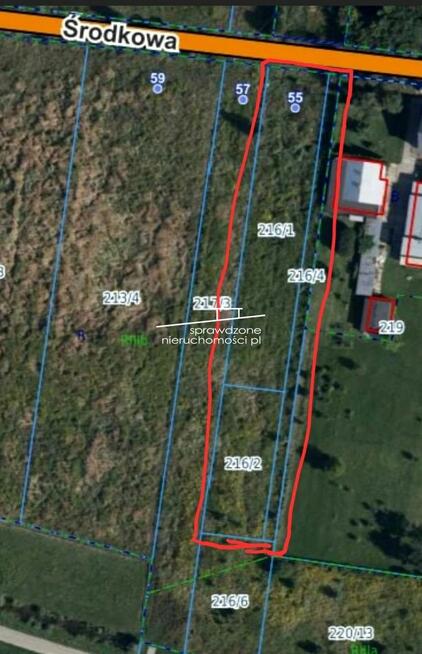 Działka budowlana Opacz-Kolonia gm. Michałowice, Środkowa