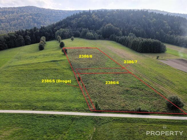 Działka usługowa Ptaszkowa gm. Grybów