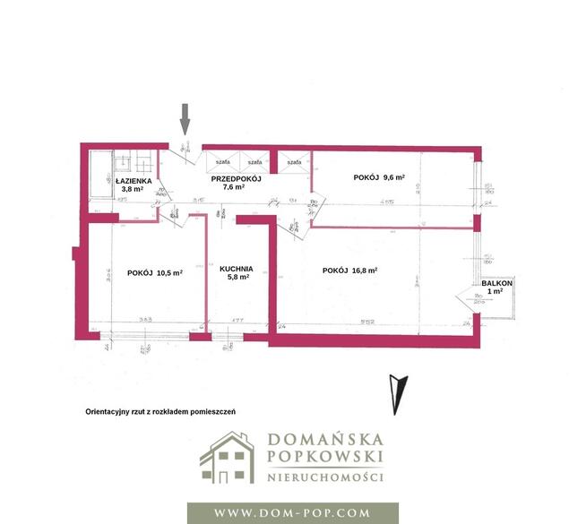 Saska Kępa | trzypokojowe mieszkanie 54 m2