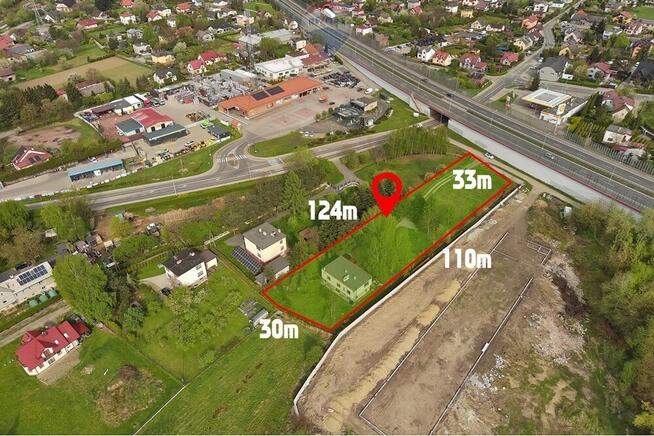 Inwestycyjne 3590m2 przy głównej drodze Komorowic