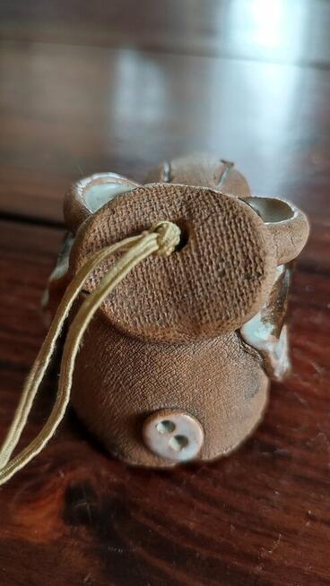 Dzwonek gliniany wiszący - Sowa