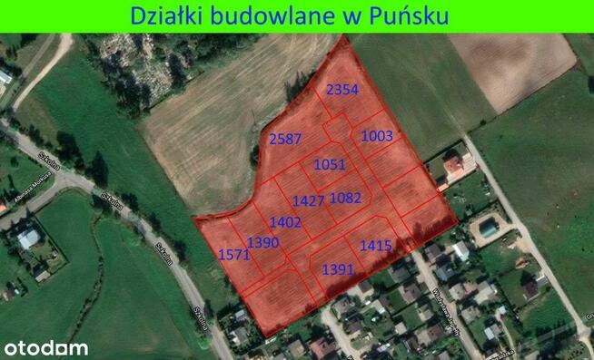 Działki budowane na nowym osiedlu – Puńsk.
