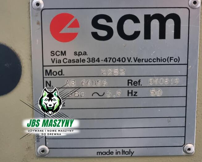 Wyrówniarko grubościówka SCM 2252 strugarka grubiarka