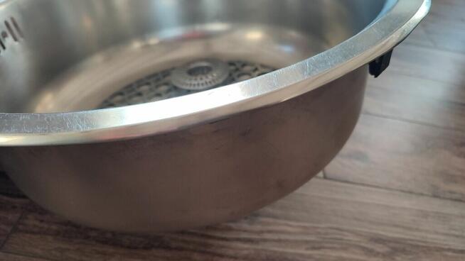 Zlewozmywak kuchenny nierdzewny jednokomorowy - 43,5cm x 83cm