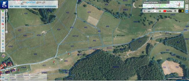 Bardzo atrakcyjna widokowa działka 28 ar – Rytro