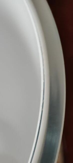 Wazon z białego i przezroczystego szkła - 60cm