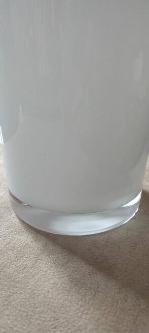 Wazon z białego i przezroczystego szkła - 60cm