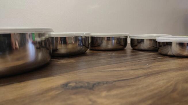 Pojemnik nierdzewne do żywności - kpl