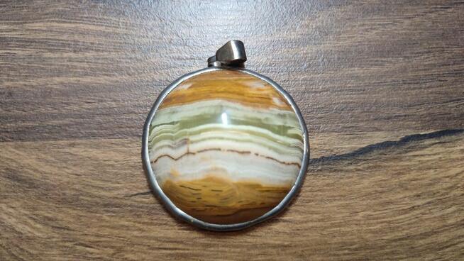 Wisior z Onyxem brązowym , śr. 47mm