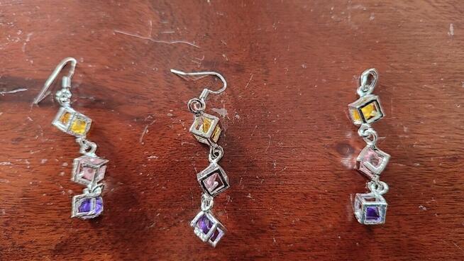 Komplet oryginalnej biżuterii_1 -wisiorek+kolczyki