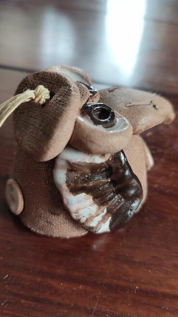 Dzwonek gliniany wiszący - Sowa