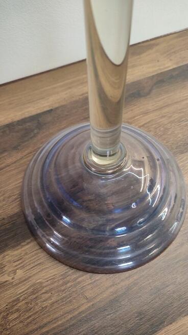 Świecznik szklany dwustronny Art-Vintage