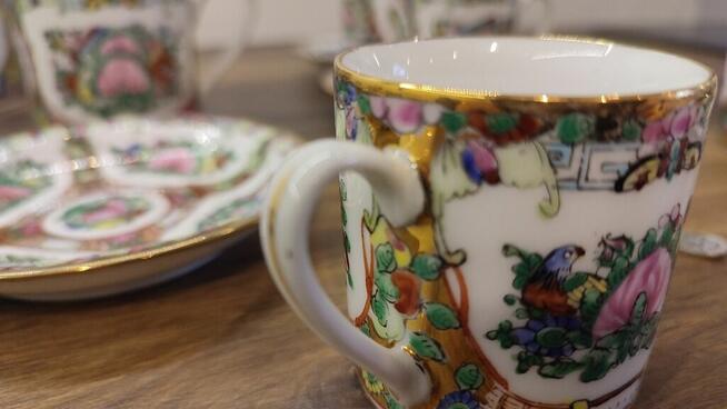 Serwis do kawy - porcelana chińska Vintage