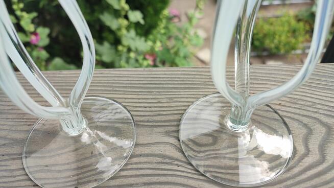 Świeczniki Huta Makora Krosno, Vintage - kpl 2szt