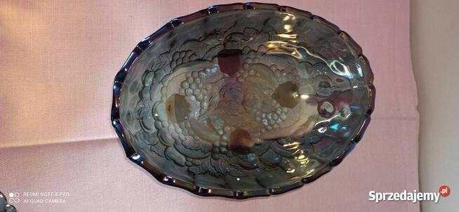 Karnawałowa szklana miska Indiana Amber Harvest Gold