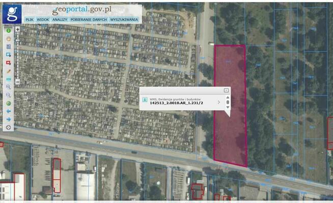 działka Cerekiew ul. Radomska mazowieckie na biznes, dom