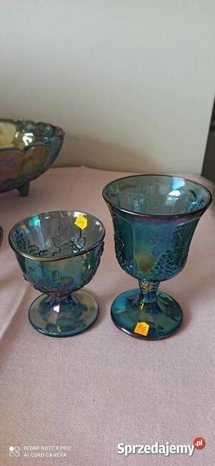 Karnawałowa szklana miska Indiana Amber Harvest Gold