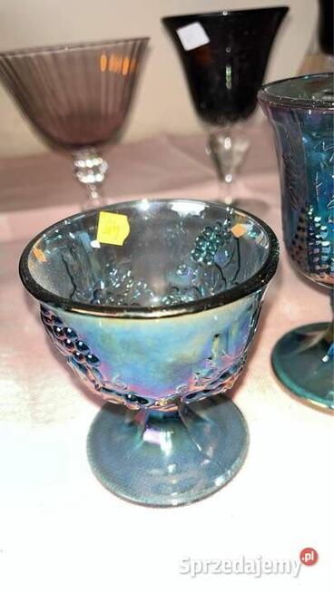 Karnawałowa szklana miska Indiana Amber Harvest Gold