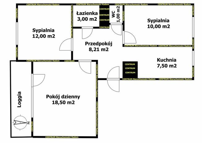 Południe, ul. Helleńska, M4, 60.21 m2, 2 piętro, loggia.
